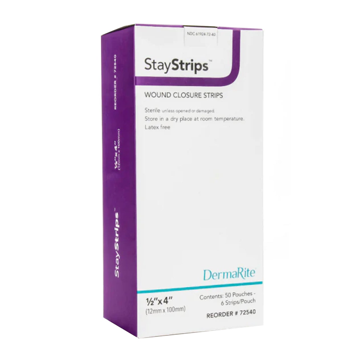 STRIPS, WOUND CLOSURE STAY STRIPS .5"X4"
