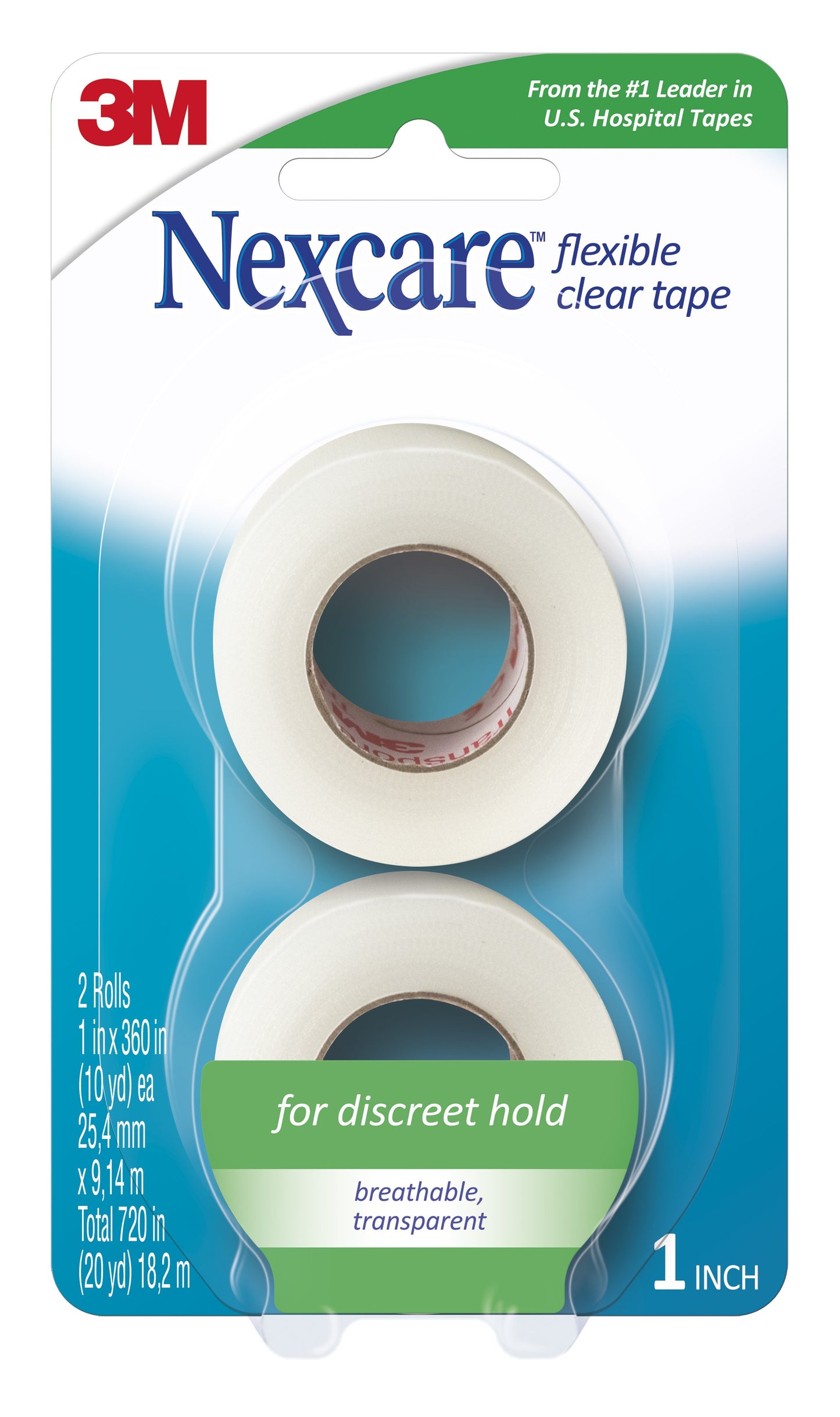 TAPE, FIRST AID NEXCARE FLEXIBLE CLR 1"X10YD