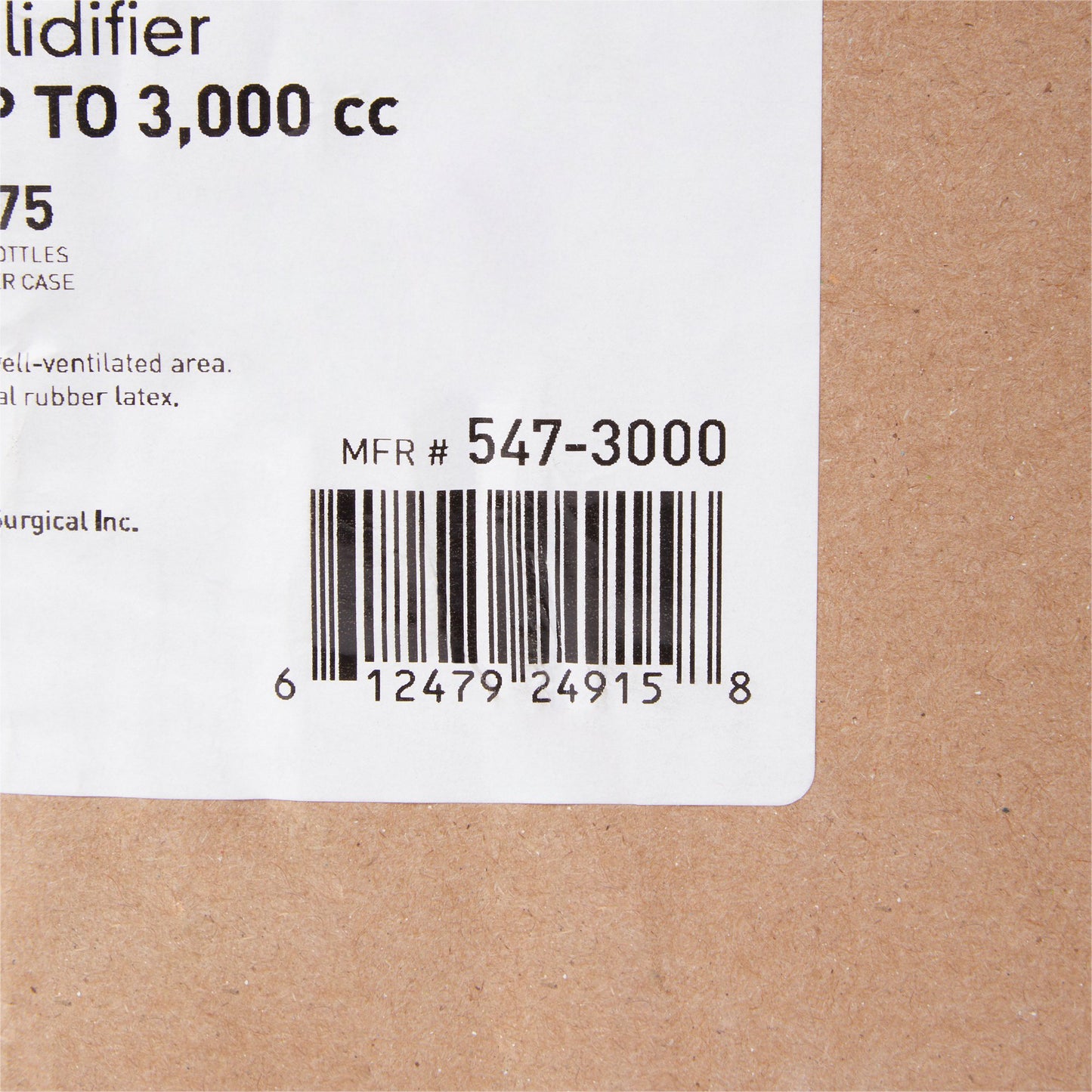 SOLIDIFIER, FLUID W/SCREW CAPBOTTLE 3000CC