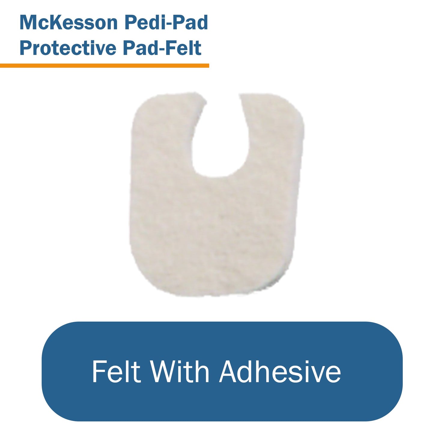 PEDI-PAD, FELT ADH WHT #105-1//8"