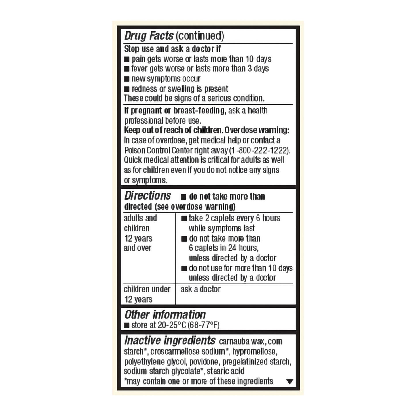 ACETOMINOPHEN, TAB FT SM 500MG(50/BT)