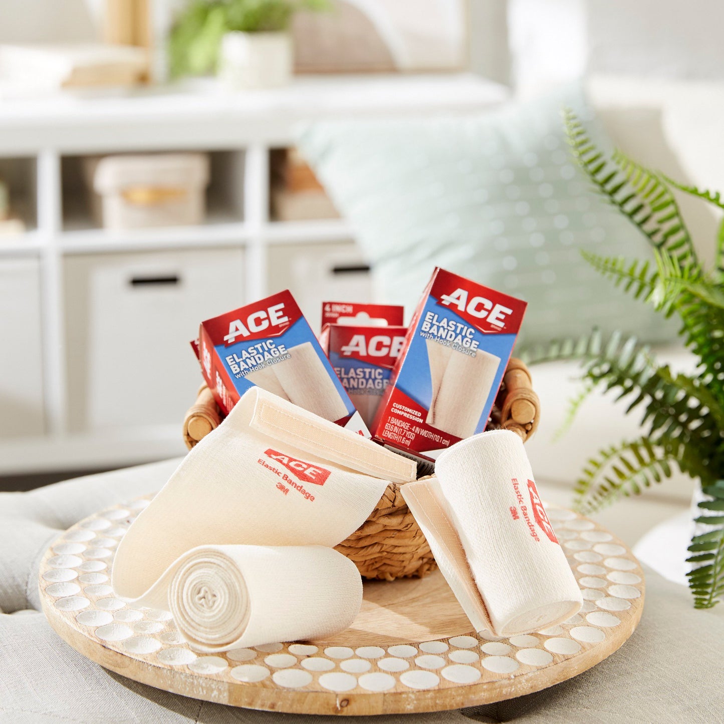 BANDAGE, ACE VELCRO HOOK/LOOPBANDAGE 4"