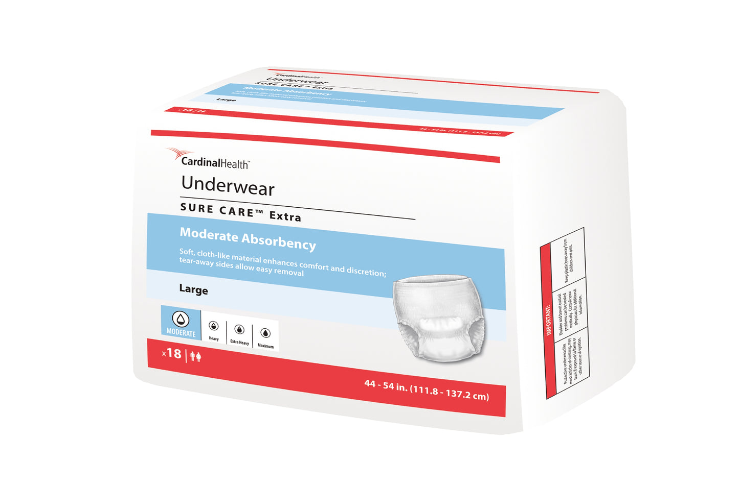 UNDERWEAR, INCONT PROT SZ LG