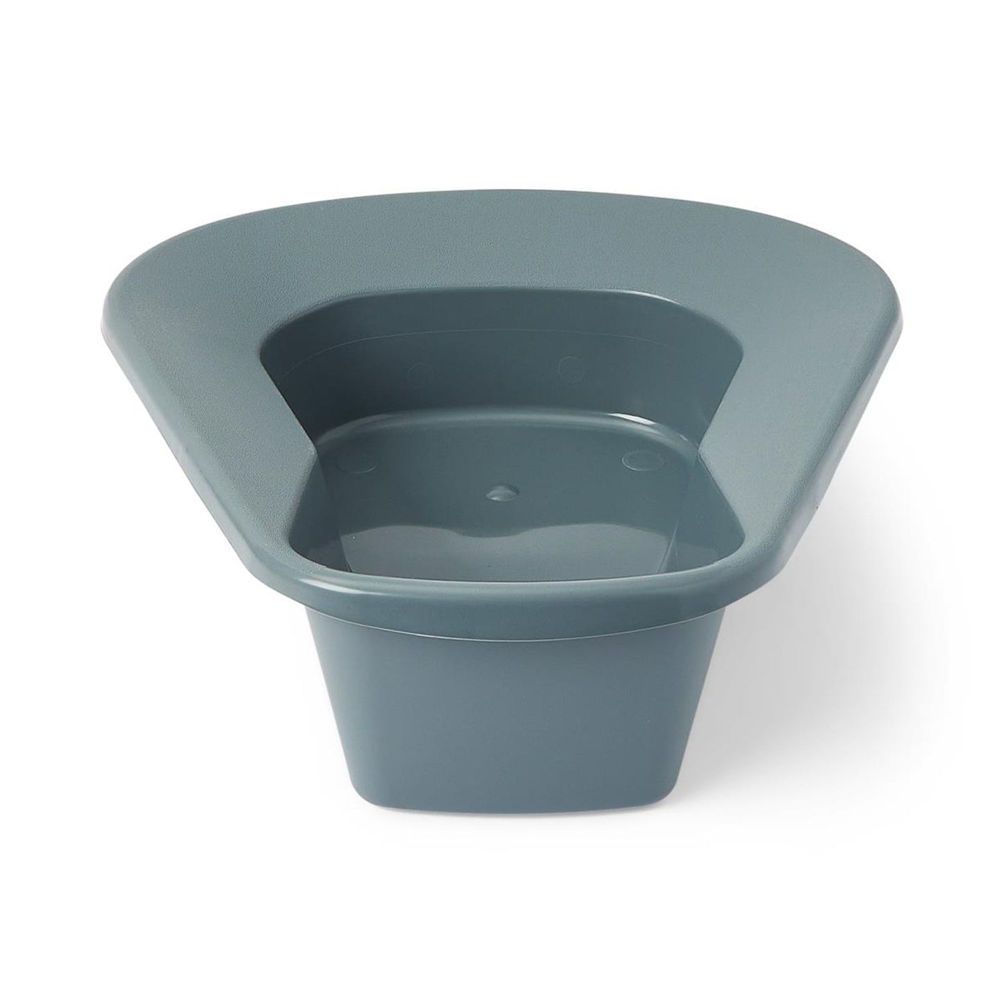 BEDPAN, COMMODE STYLE STACKABLE GRY