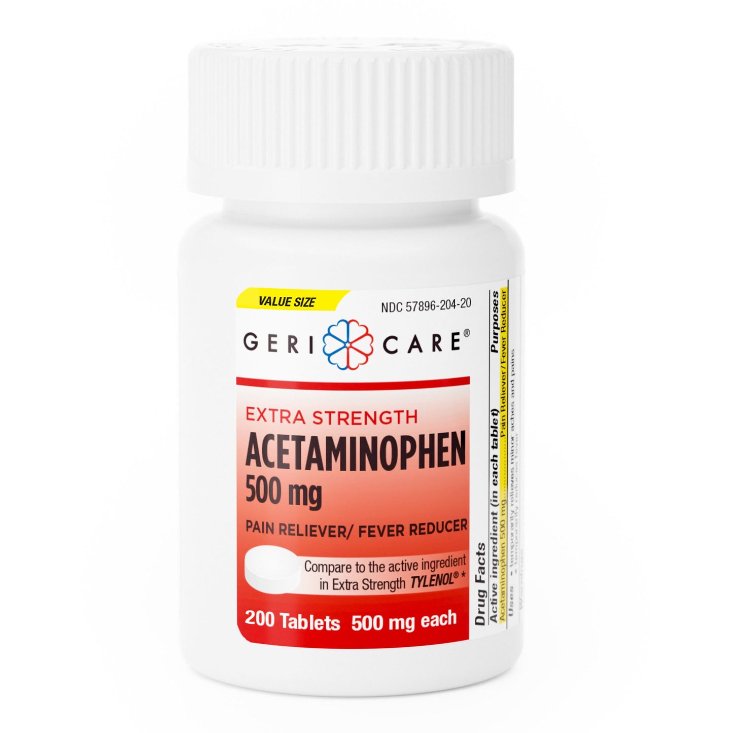 ACETAMINOPHEN, TAB 500MG (200/BT 24BT/CS)