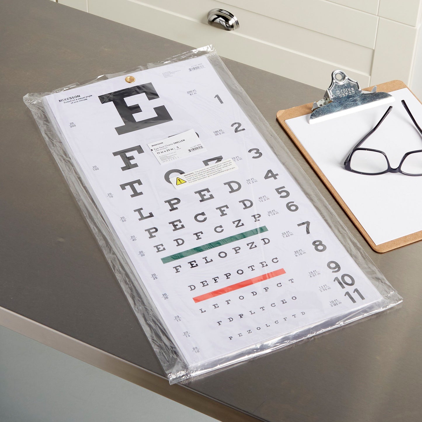 CHART, EYE TEST SNELLEN LF 20'22"X11"