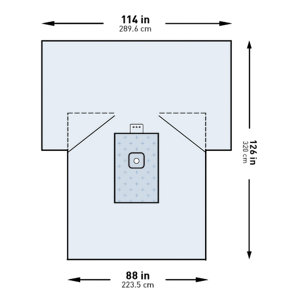 DRAPE, SURG ORTHO LOWER EXTREMW/ABS 114"X88"X126"