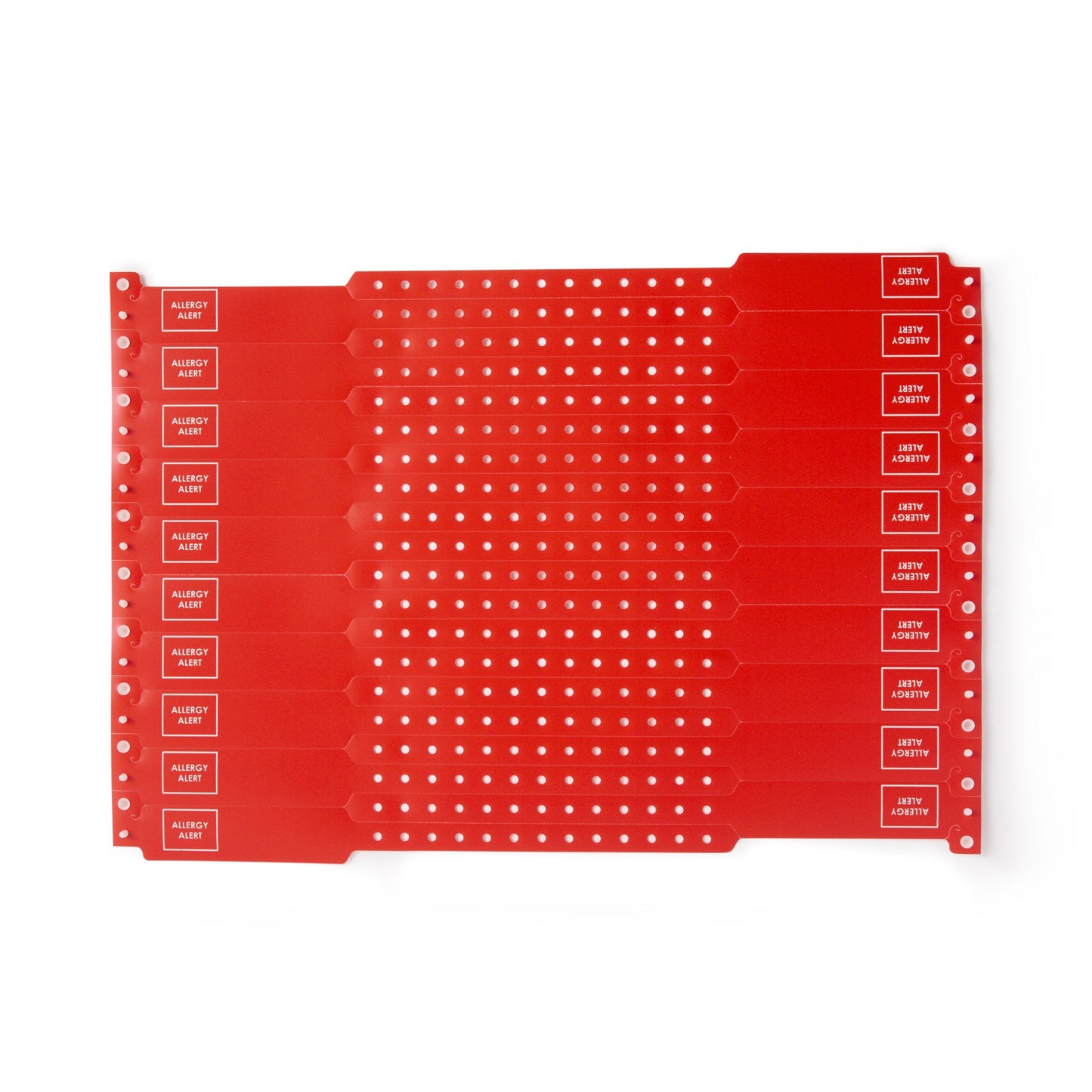 ID BAND, ALLERGIC ALERT RED