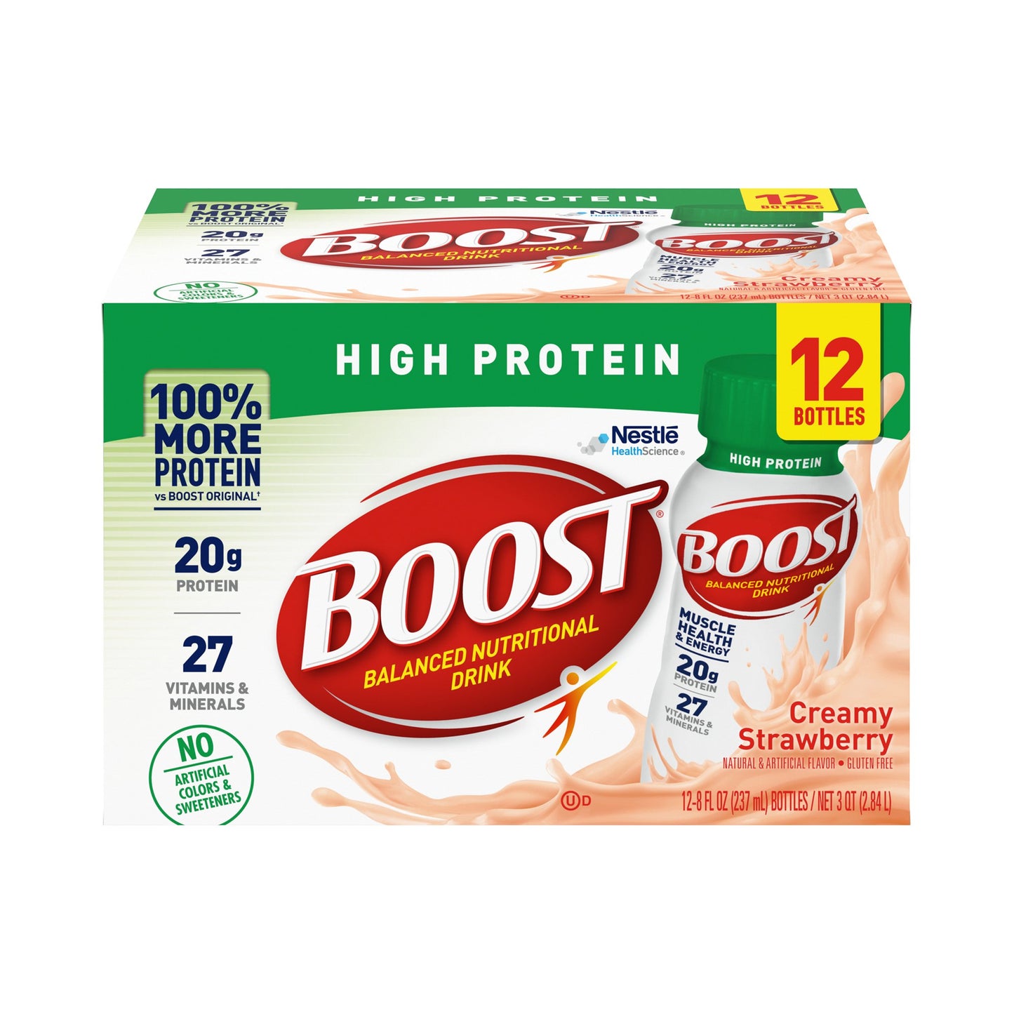 BOOST, HI PROTEIN CREAMY STRAWBERRY 8OZ