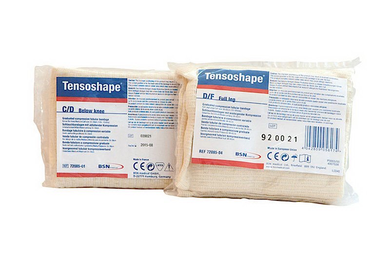 BANDAGE, TENSOSHAPE TUBULAR SUPP BELOW KNEE SM