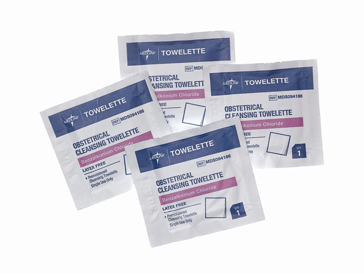 TOWELETTE, OBSTETRICAL ALCHL FREE