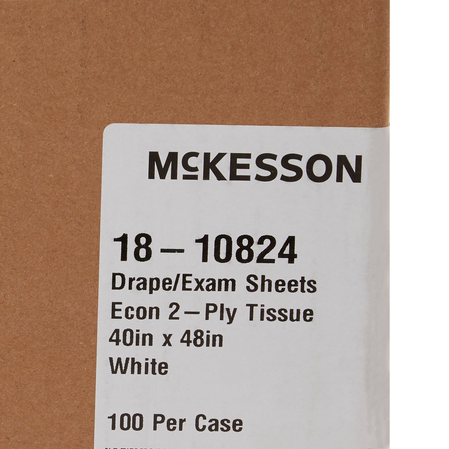SHEET, DRAPE 2PLY ECON WHT 40X48