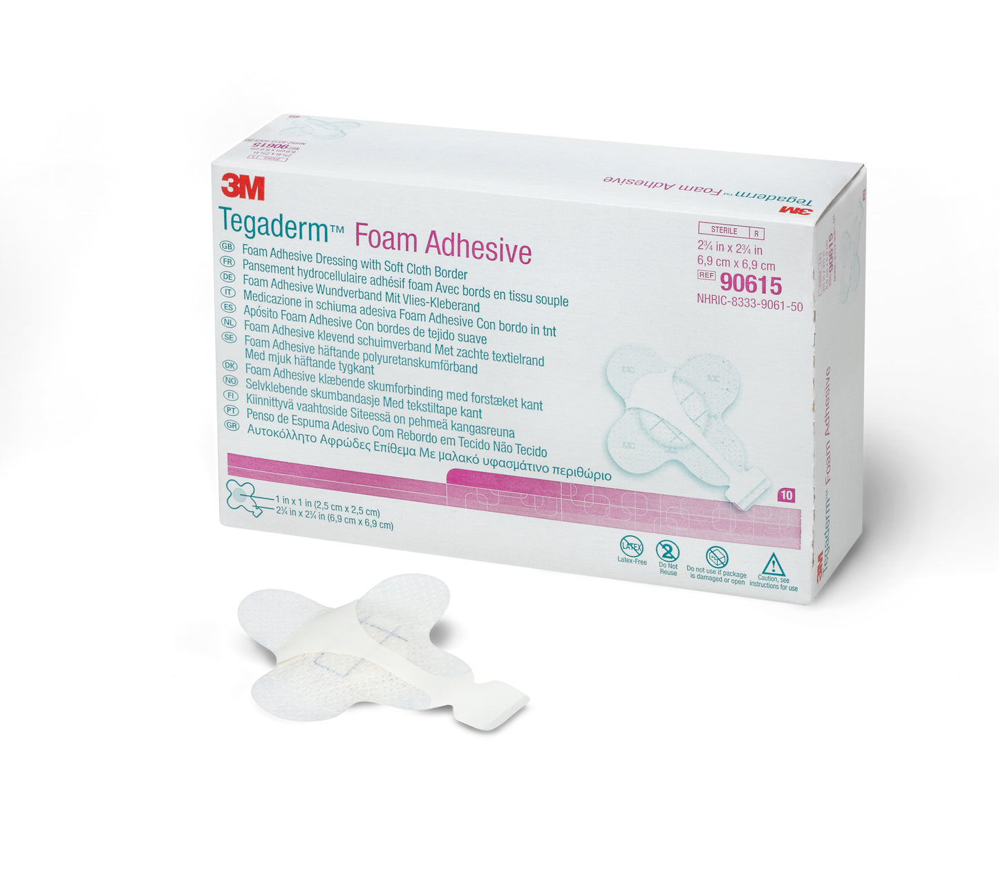 DRESSING, TEGADERM FOAM WRAP 23/4X2 3/4