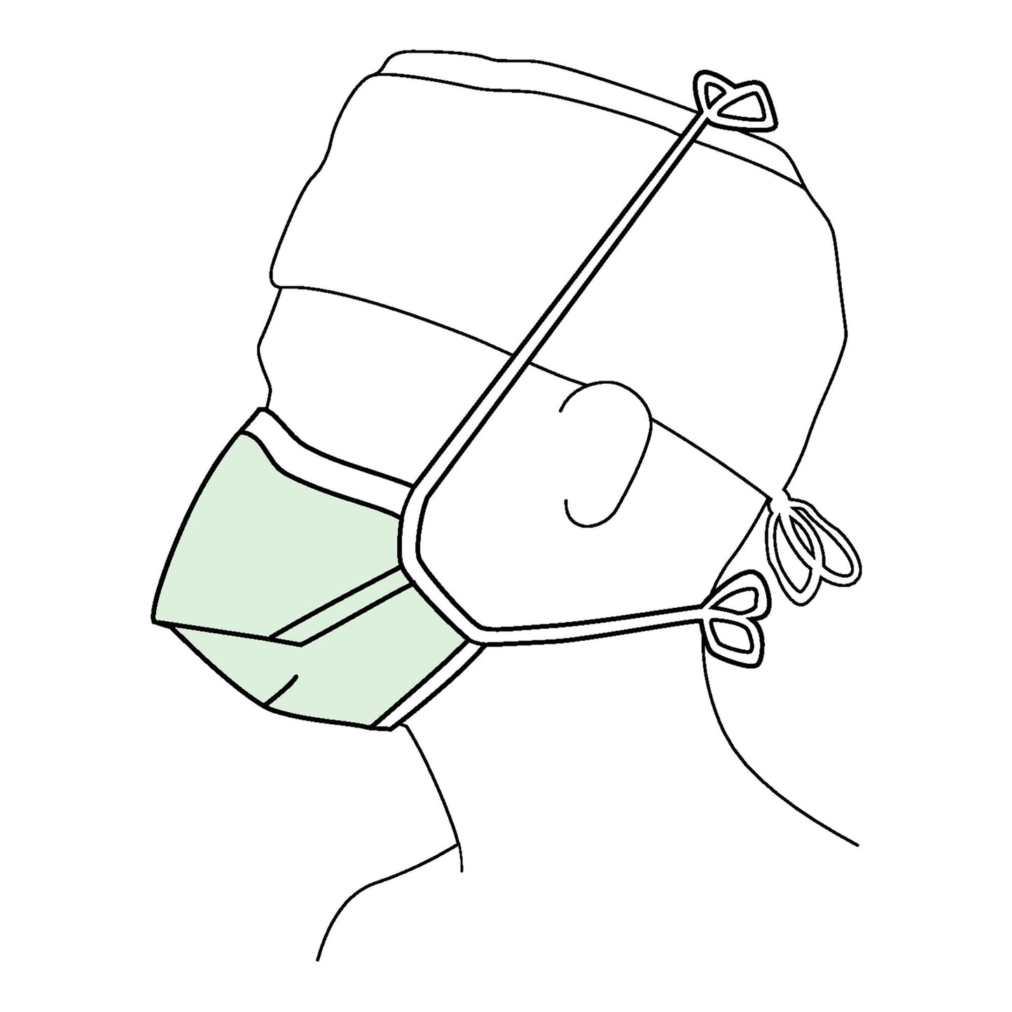 MASK, SURG TIES NR DUCK