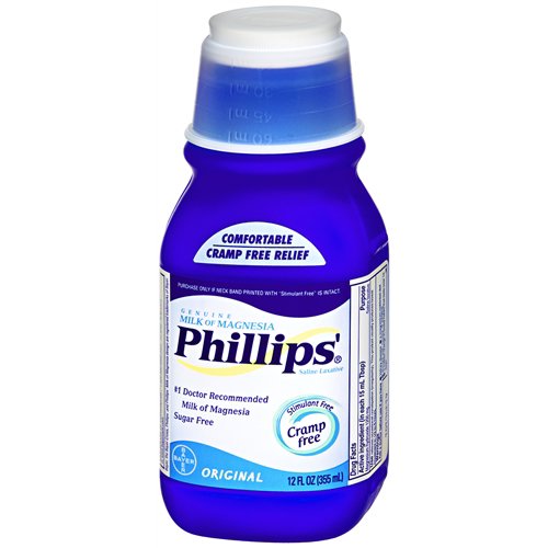 PHILLIPS MILK OF MAGNESIA, LIQREG 400MG/5ML 12OZ 9BAYER