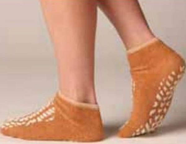 SLIPPER, PATIENT SAFETY TREADTERRY BGE ADLT LG