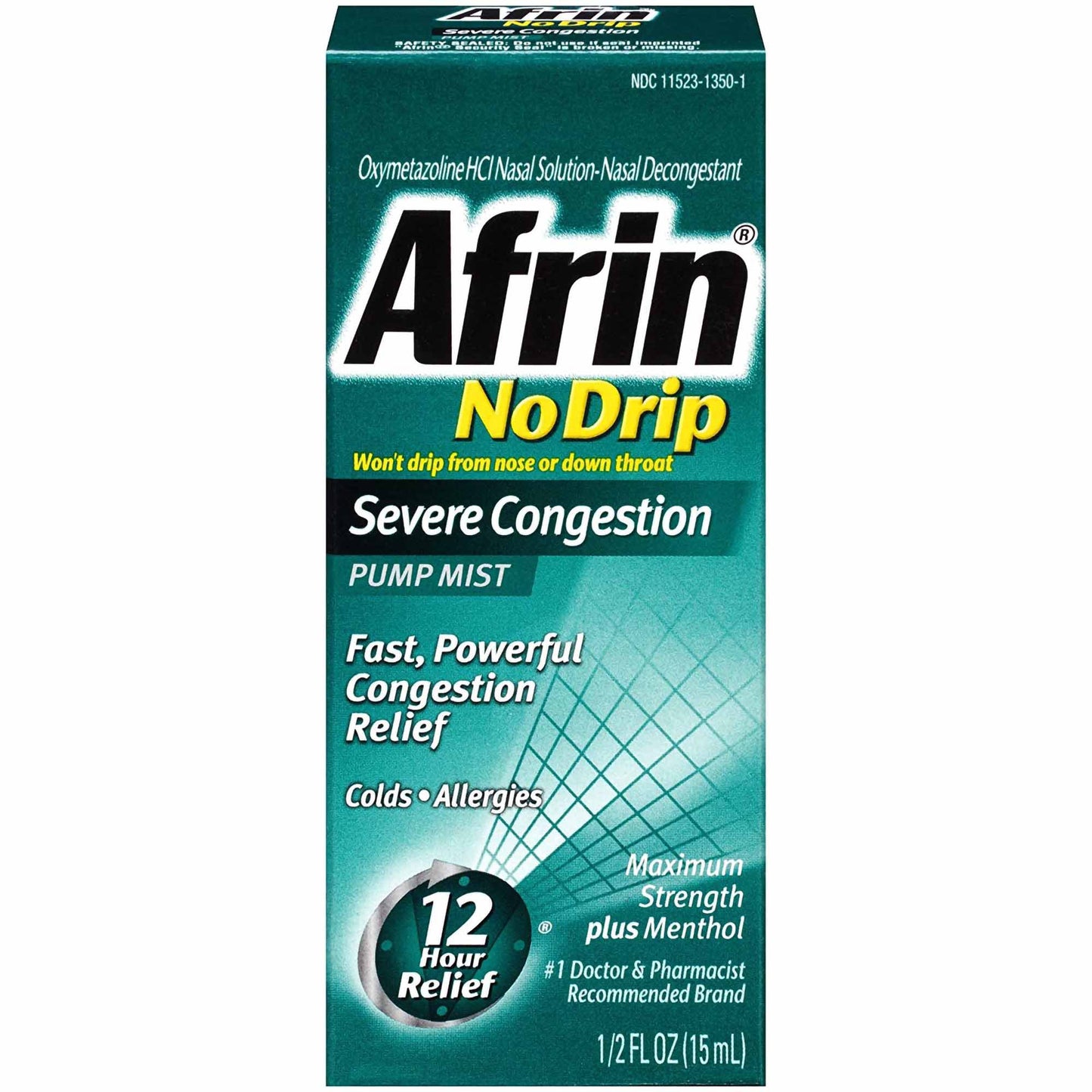 NASAL DECONGESTANT, SPR AFRINNO DRIP SEVERE CONG 15ML 0.5OZ
