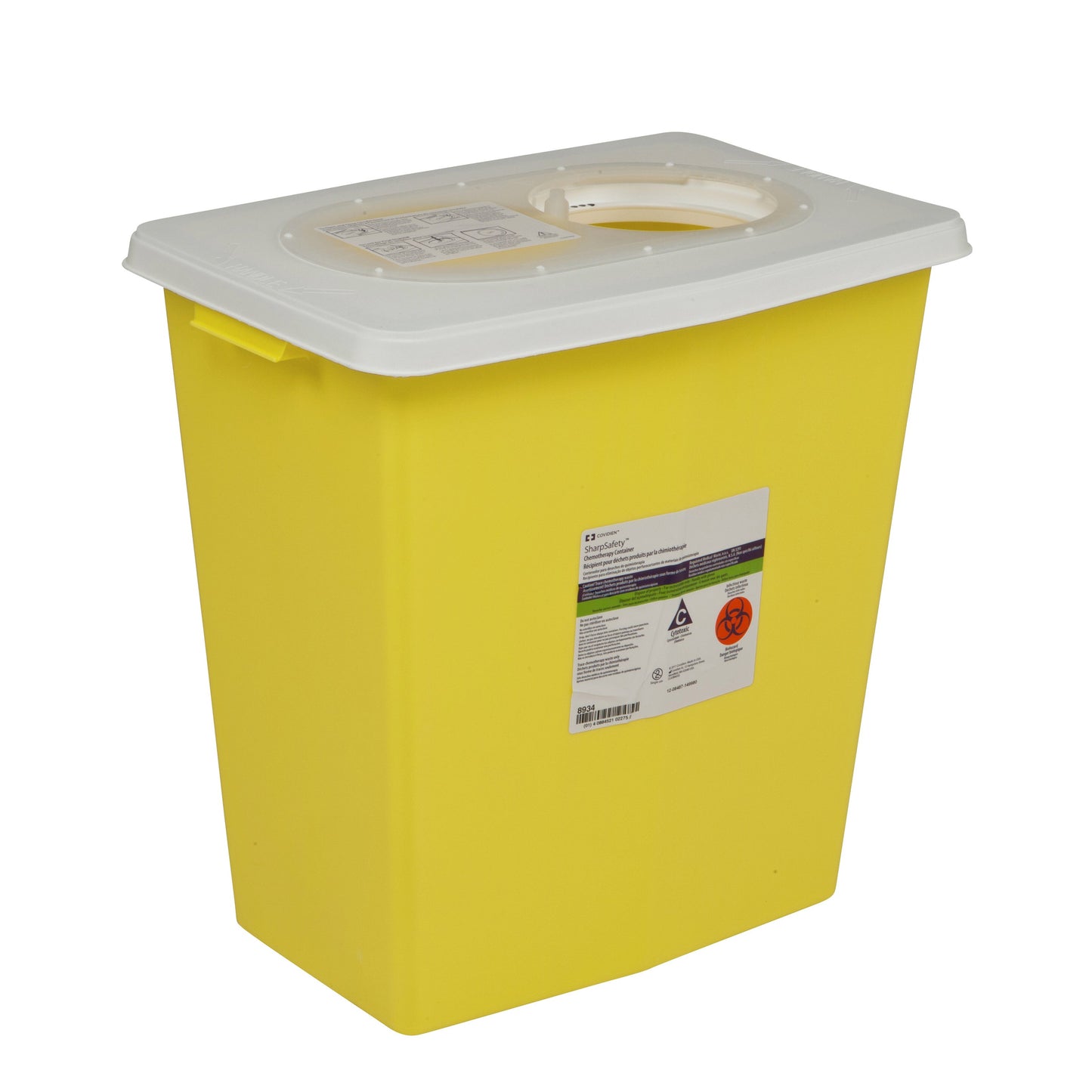 CONTAINER, SHARPS CHEMO YLW 12GL