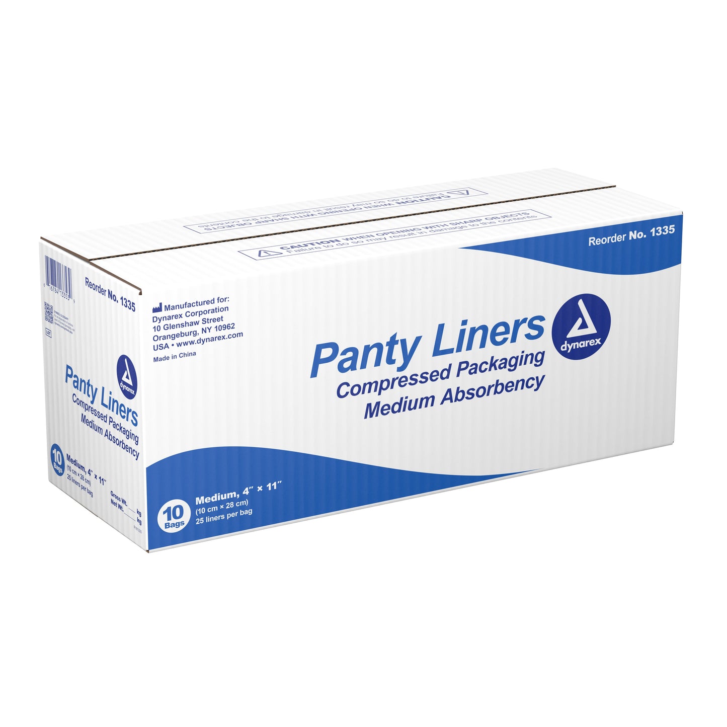 LINER, INCONT PANTS W/ADH TABS4X11" 21GR