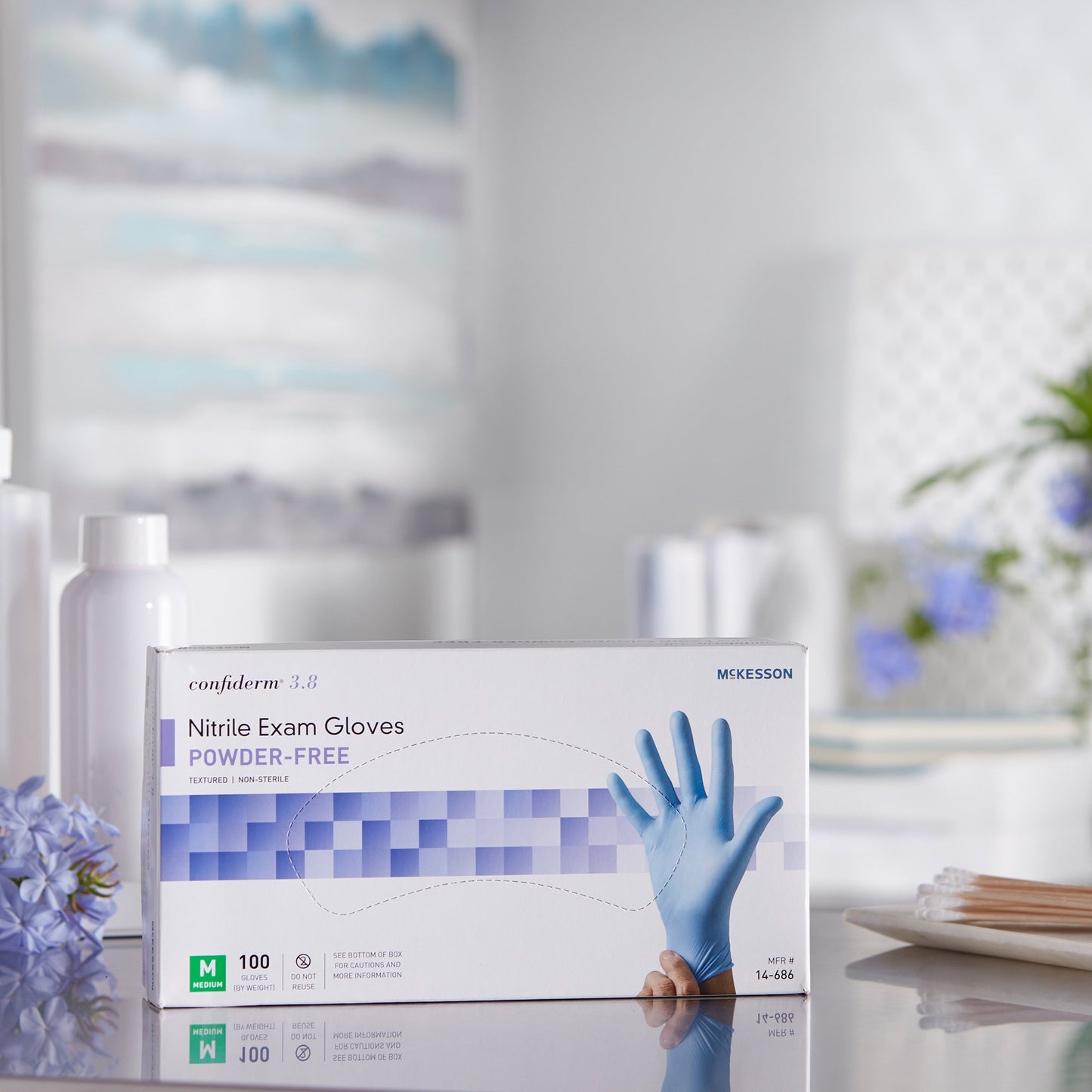 GLOVE, EXAM NTRL MED N/S 3.8