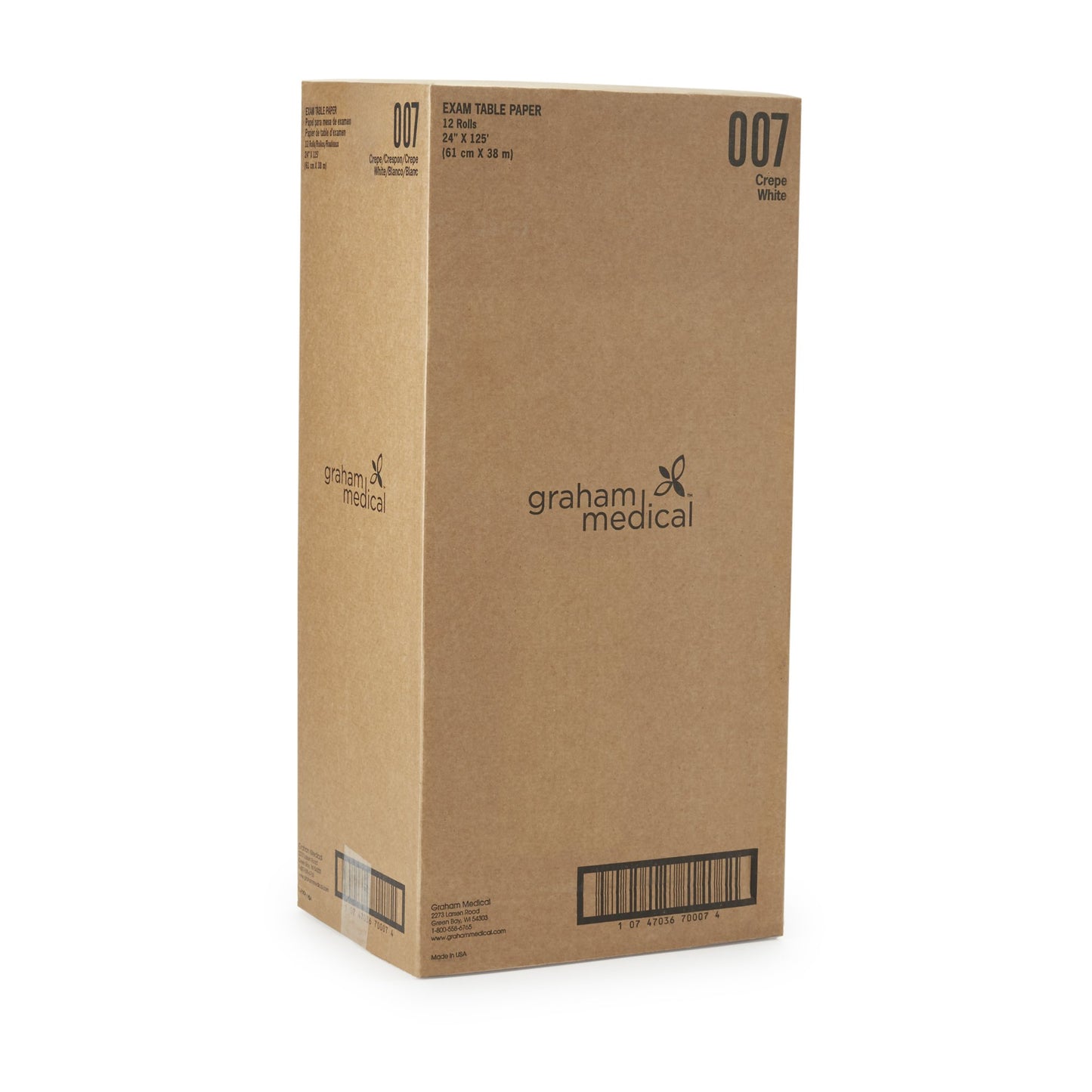PAPER, TABLE CREPE WHT 24"X125'