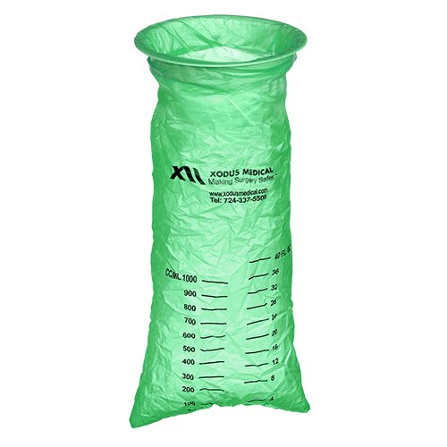BAG, EMESIS GRN 1000ML 40OZ