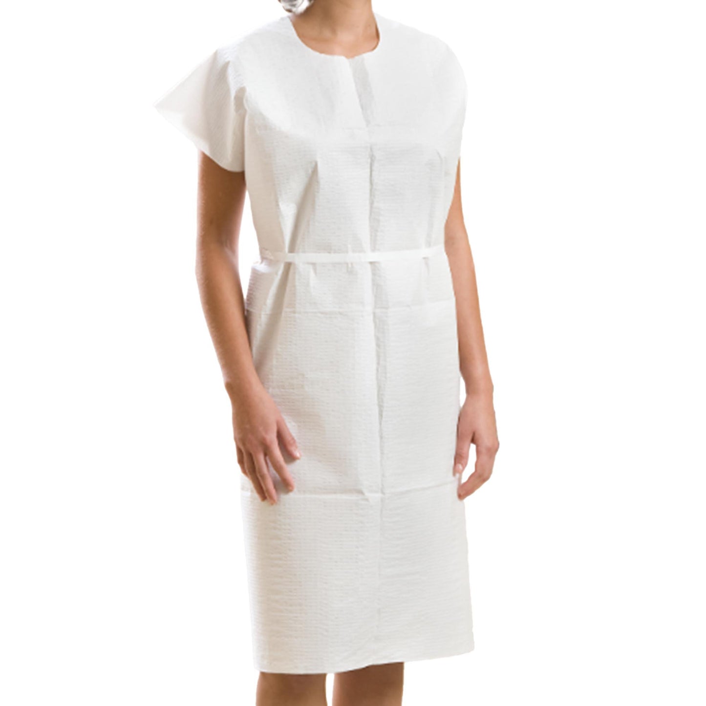 GOWN, EXAM TPT WHT 30"X42"
