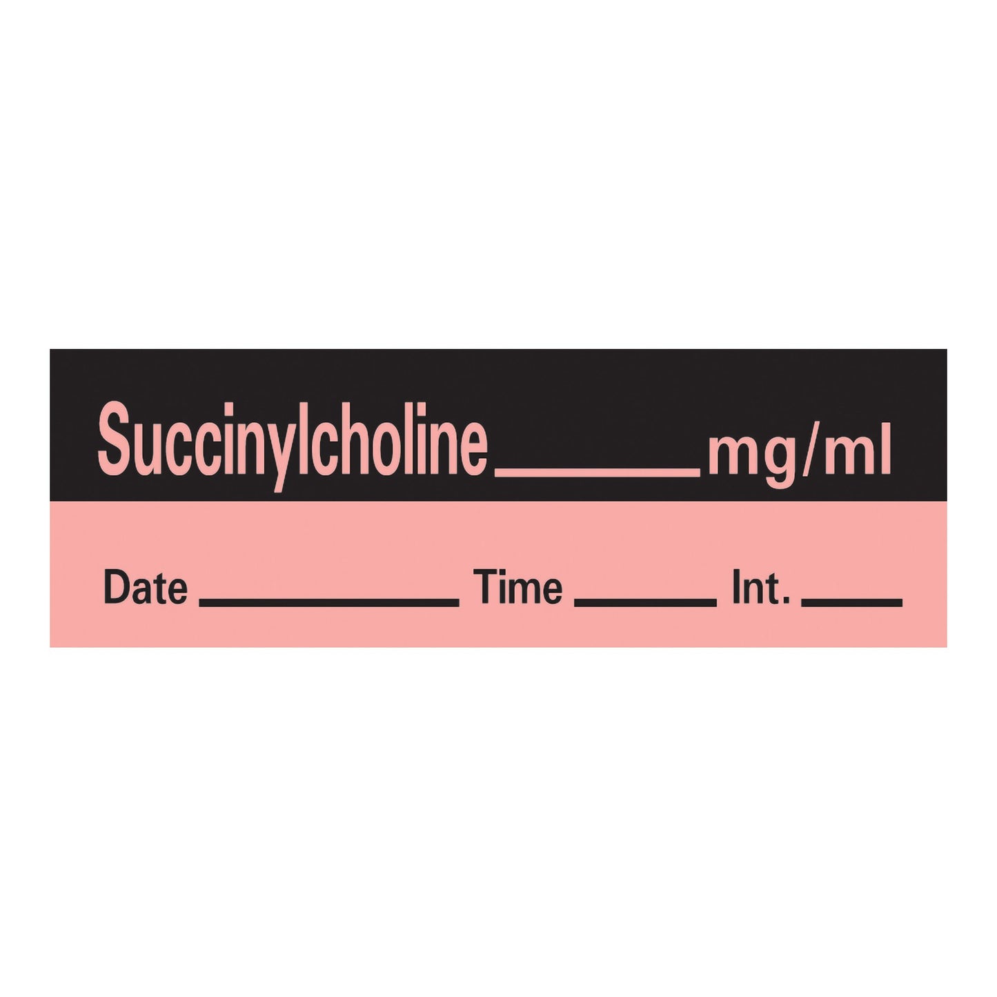 LABEL, SUCCINYLCHOLINE FLUORSCENT RED