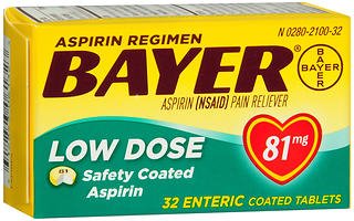 ASPIRIN, TAB 81MG