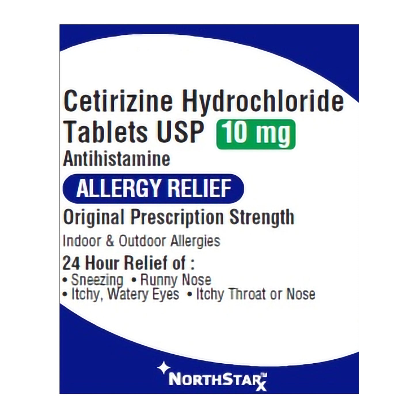 CETIRIZINE HCL, TAB 10MG