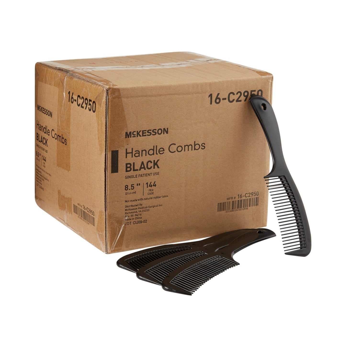 COMB, AFRO HNDL LG 8 1/2"
