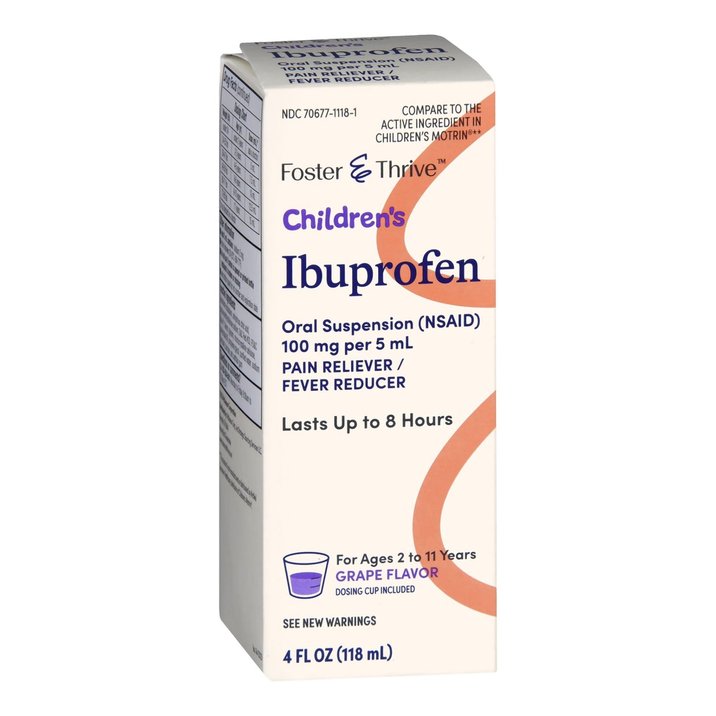 IBUPROFEN, SUSPN ORAL FT CHLDGRAPE 4OZ