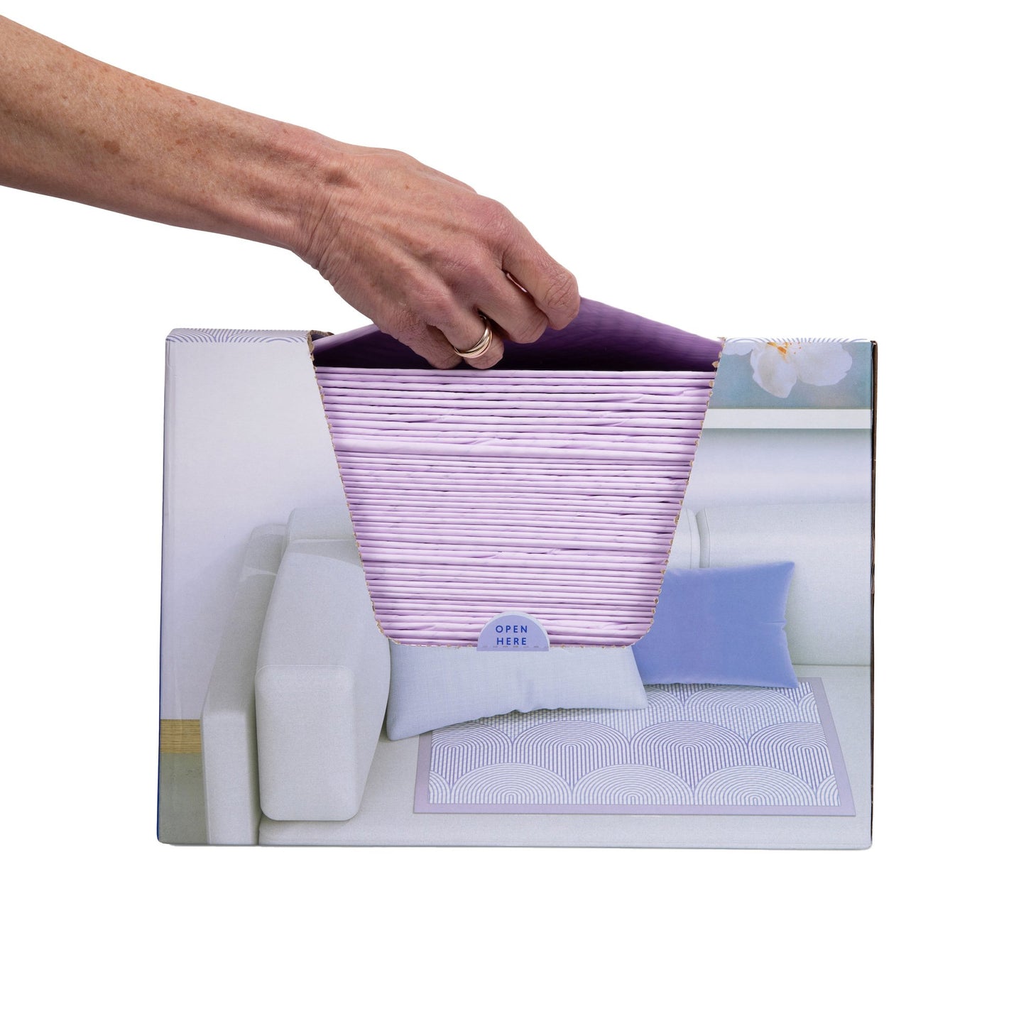 UNDERPAD, FLOURISH ABSRB F/SOFAS/BED PERIWINKLE