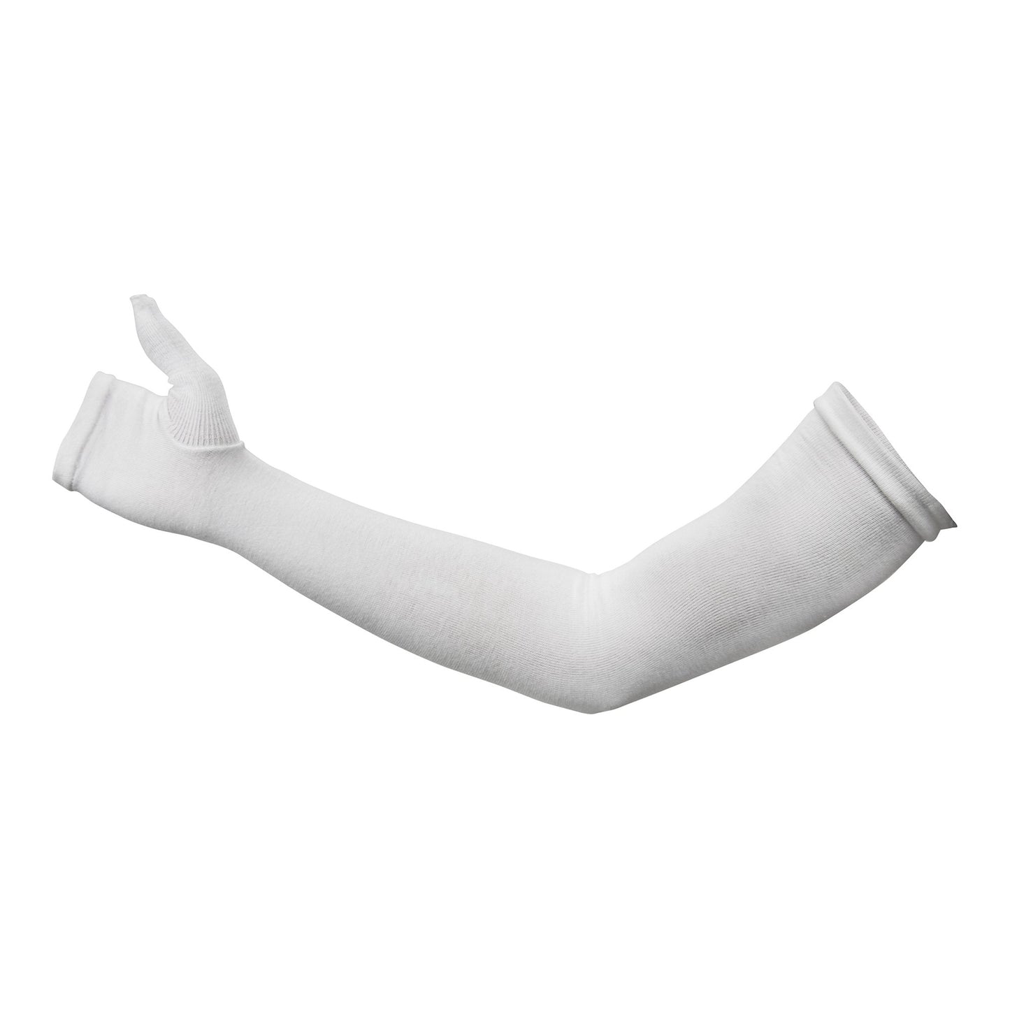ARM SLEEVE, W/THUMB WHITE 18"X3"