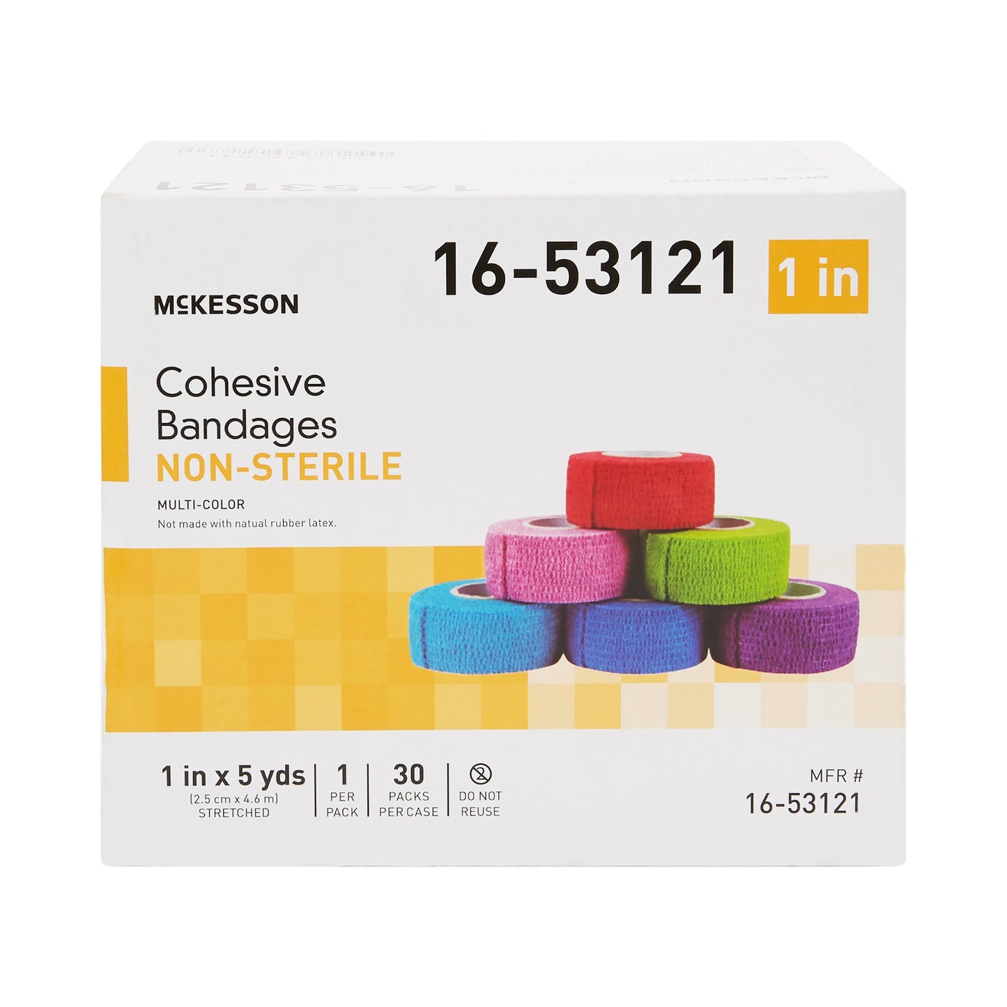 BANDAGE, COHESIVE N/S LF COLORPAK 1"