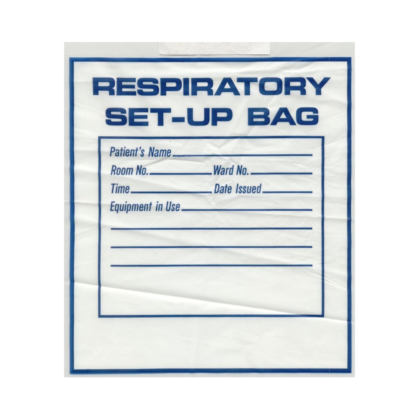 BAG, RESP SET-UP 12"X16" CLR