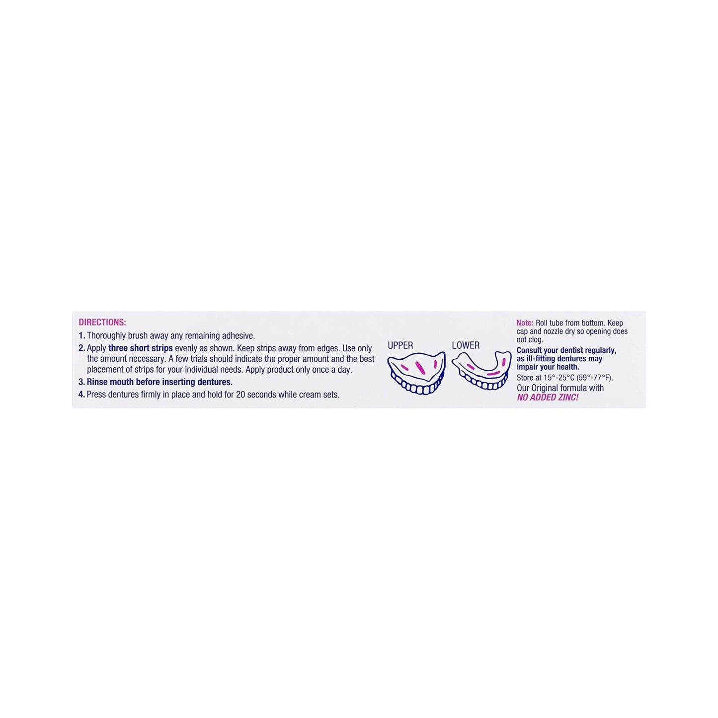 EFFERGRIP, CRM DENTURE ADHSV 2.5OZ 9MEDTH