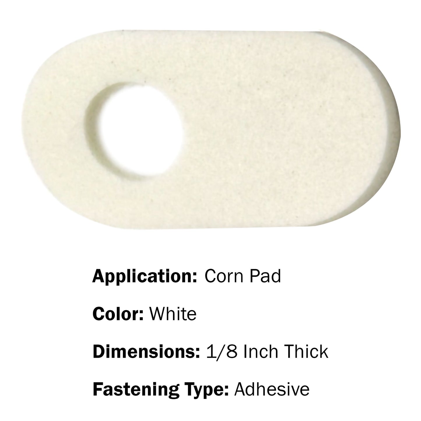 PEDI-PAD, ADH FELT RP 101A 1/8"