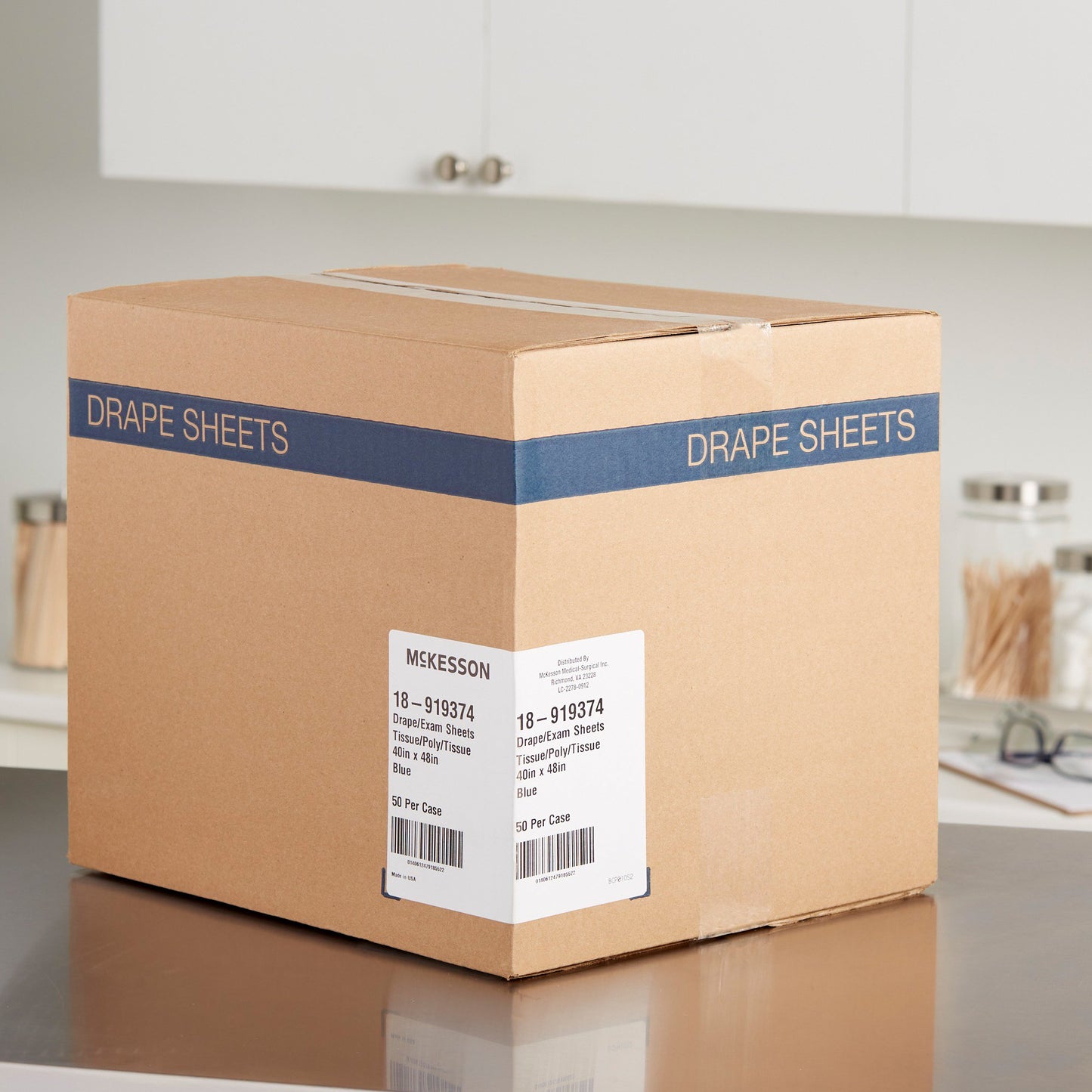 SHEET, DRAPE T/P/T BLU 40X48