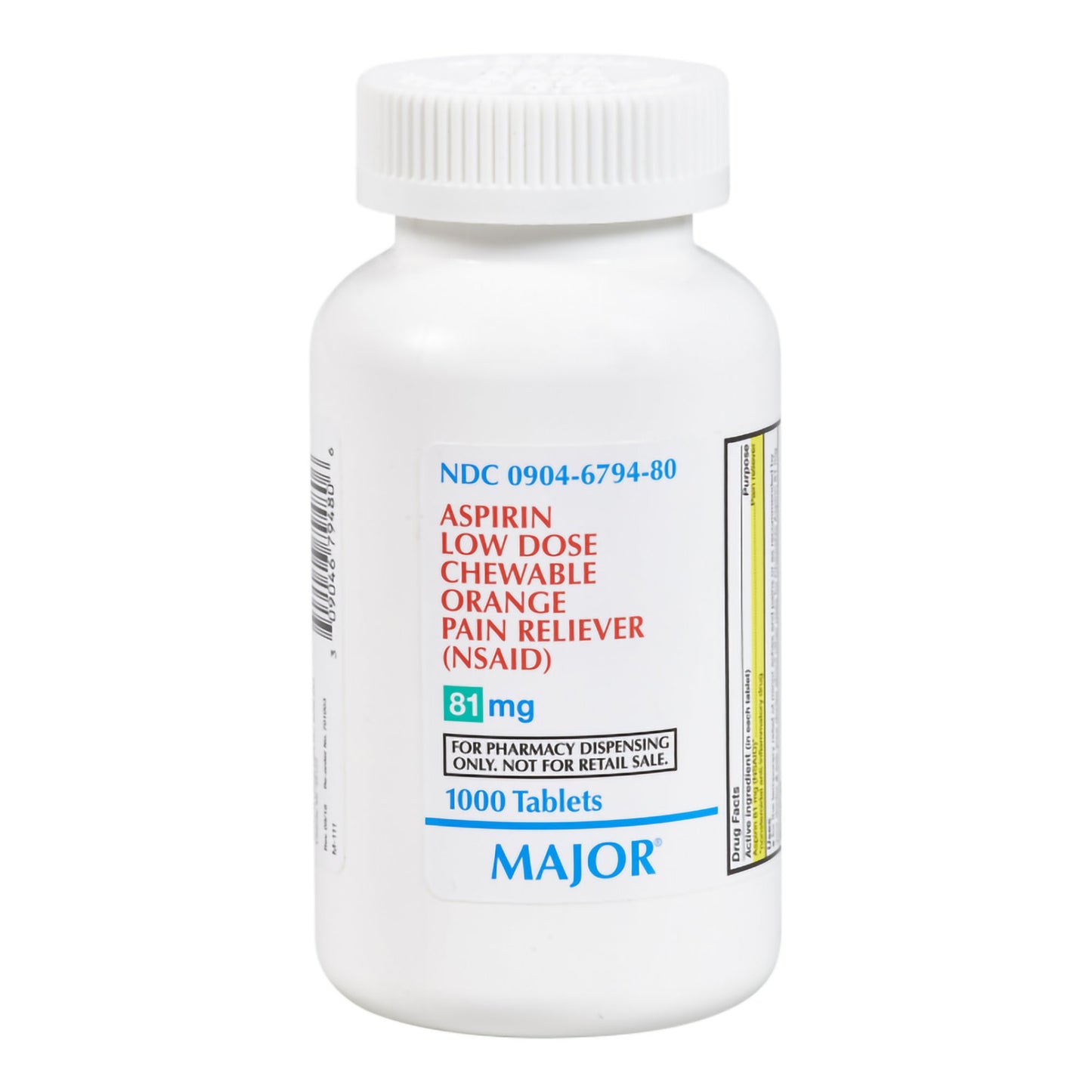 ASPIRIN, TAB CHEW 81MG