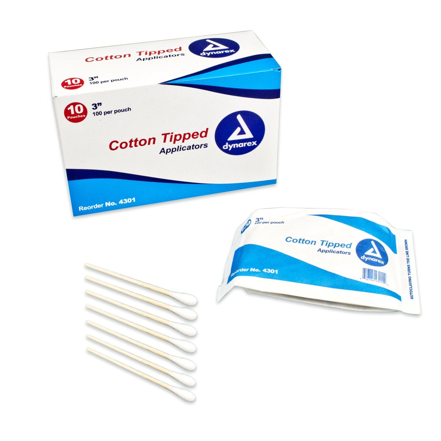 APPLICATOR, COTTON TIP N/S 3"