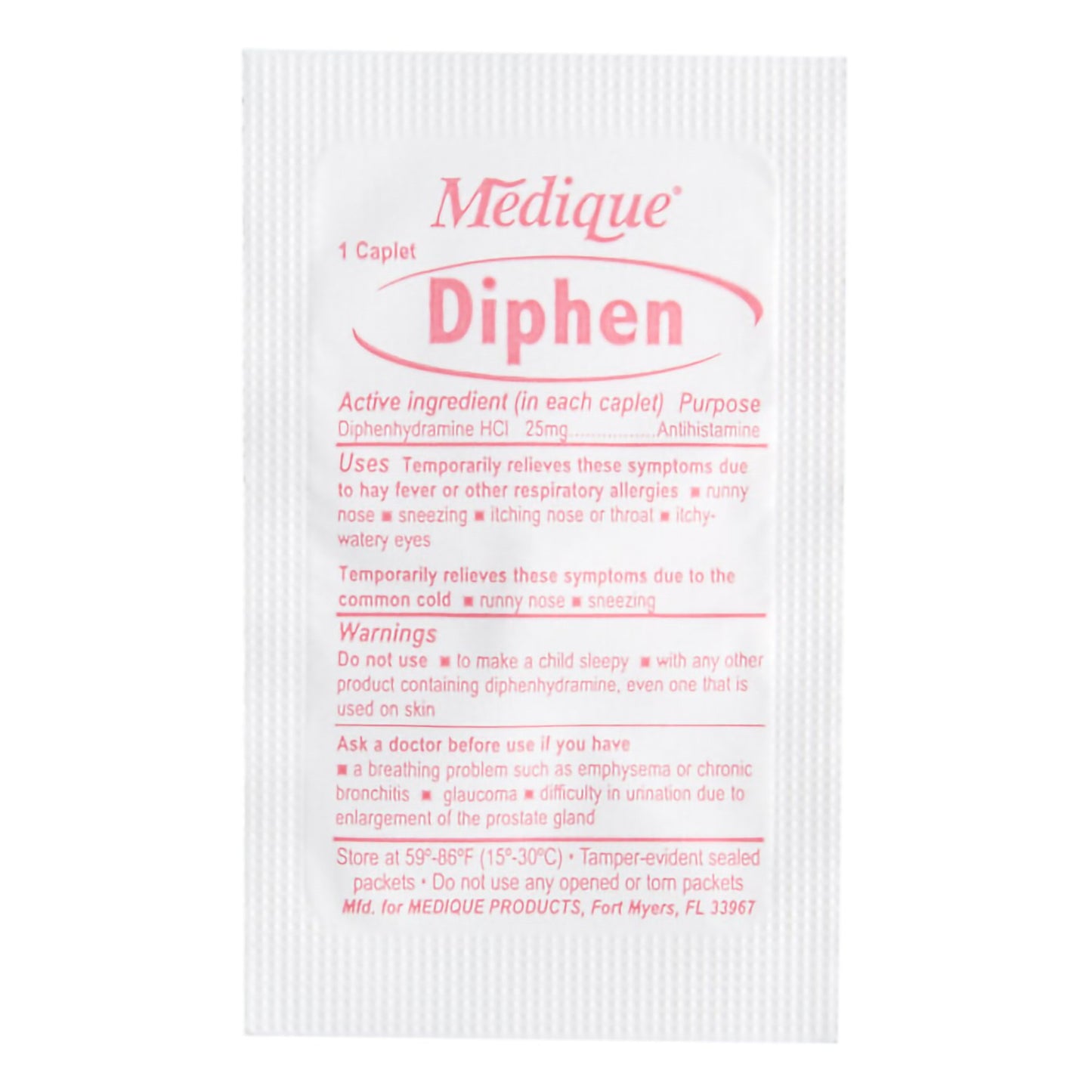 DIPHEN ANTHISTAMINE, TAB 25MG