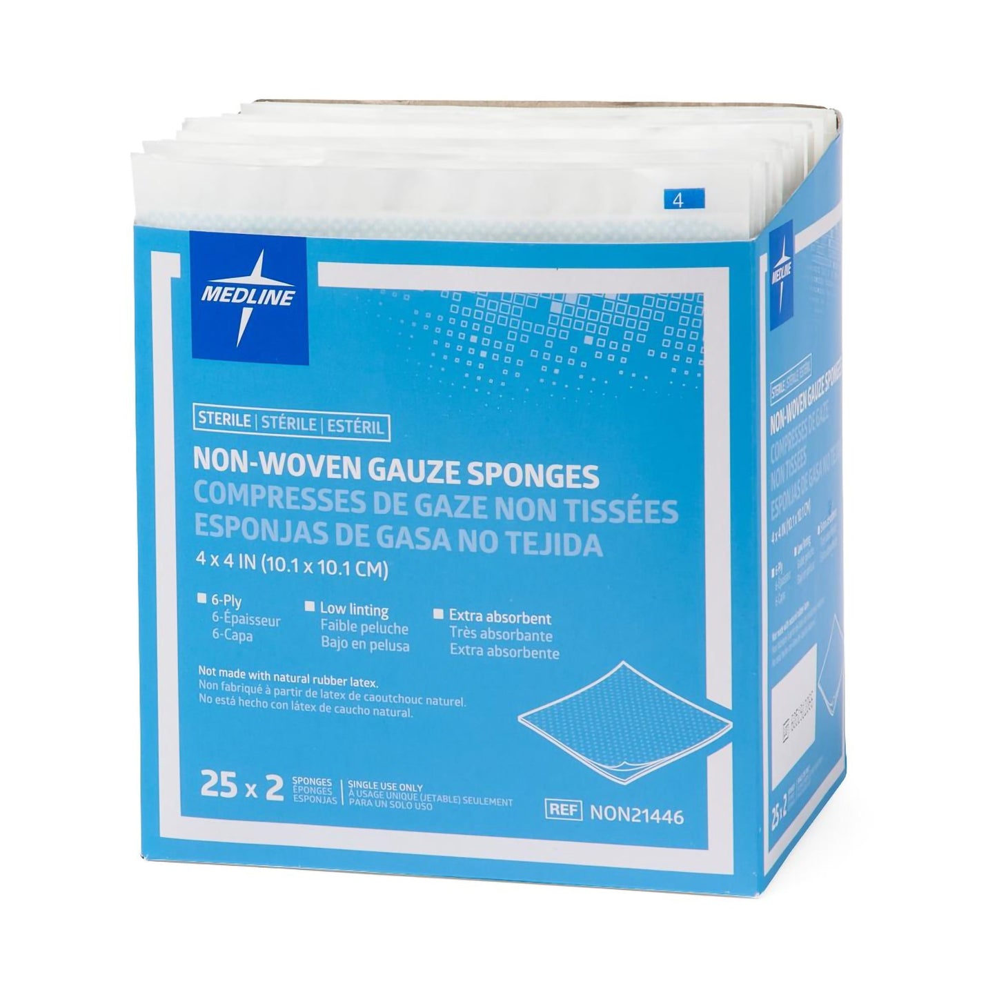 SPONGE, GAUZE AVANT 6PLY STR 4"X4"