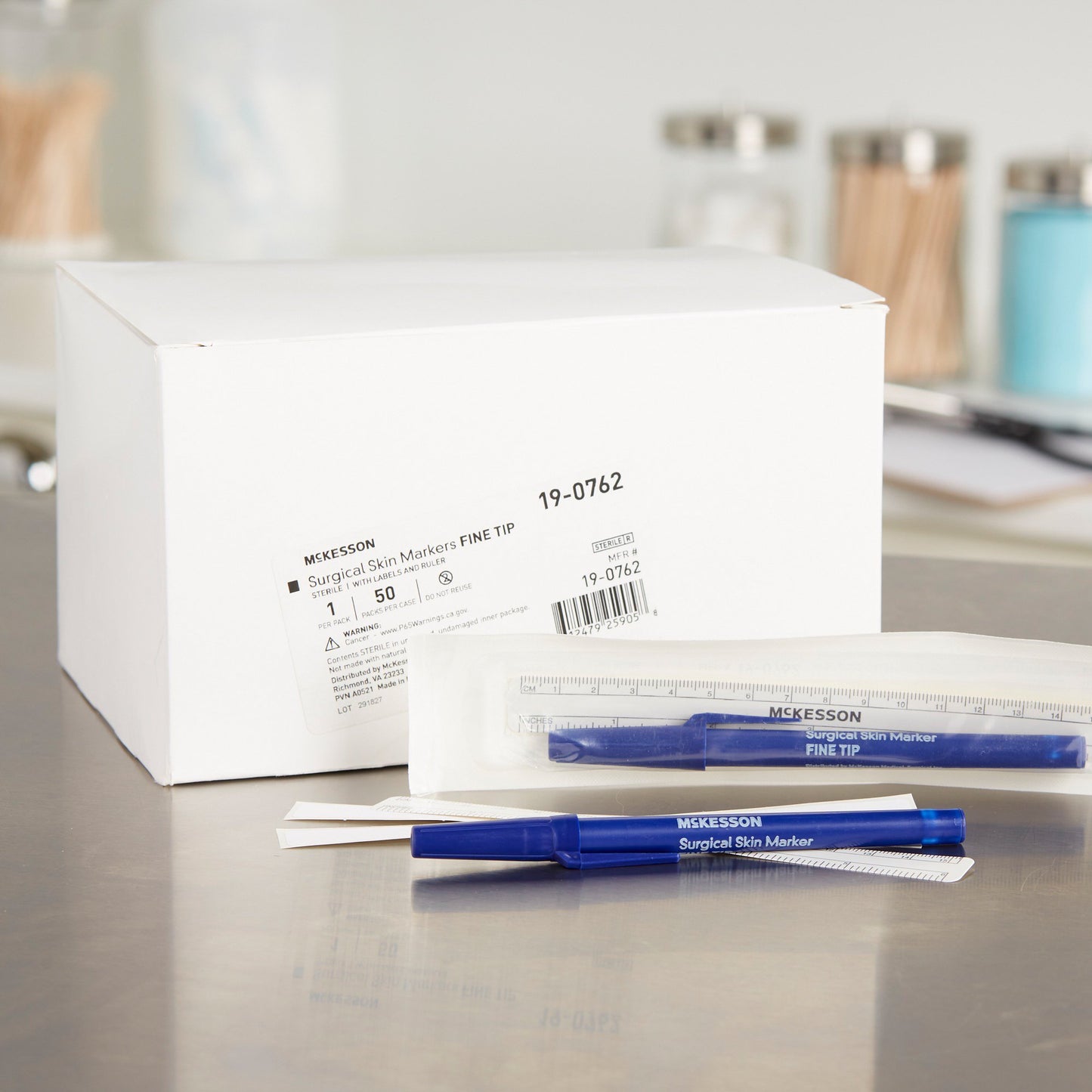 MARKER, SKIN FINE TIP W/RULER& LABELS