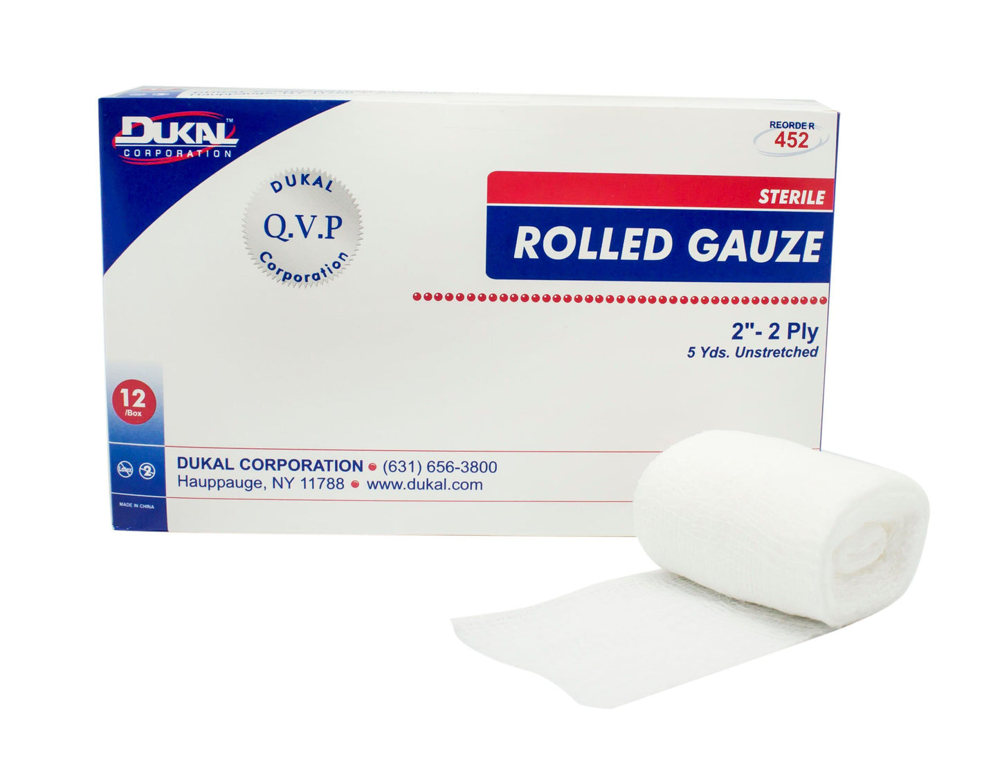 GAUZE, STR ROLLED 2''