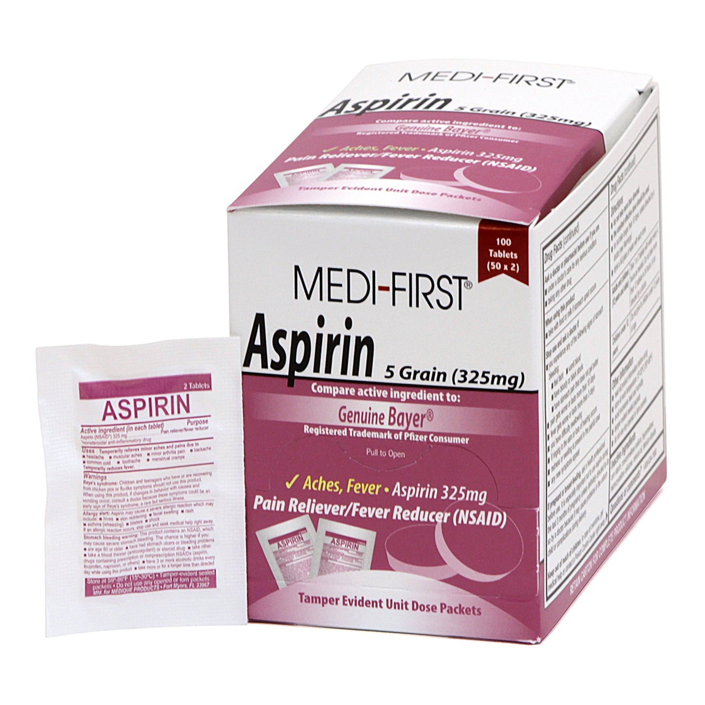 MEDI-FIRST ASPIRIN, TAB 325MG