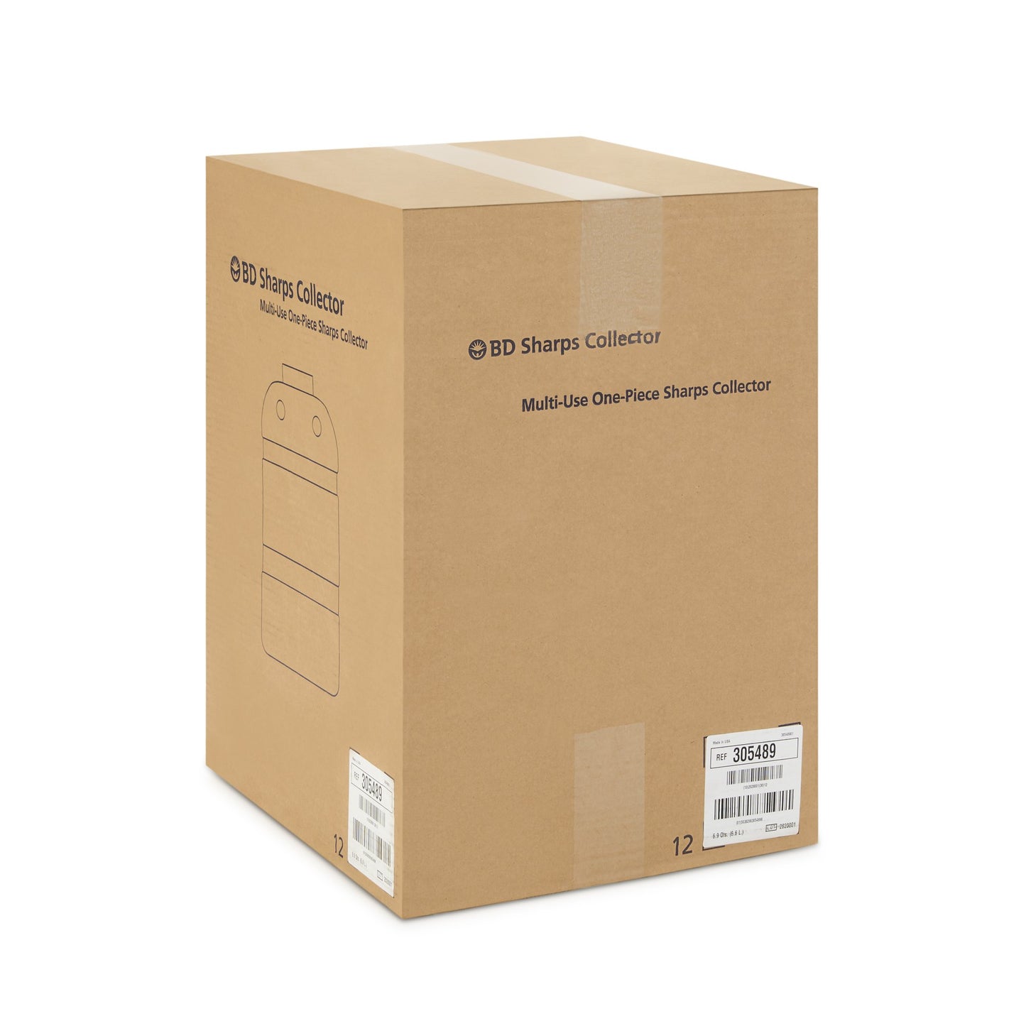 CONTAINER, SHARPS RED 6.9QT