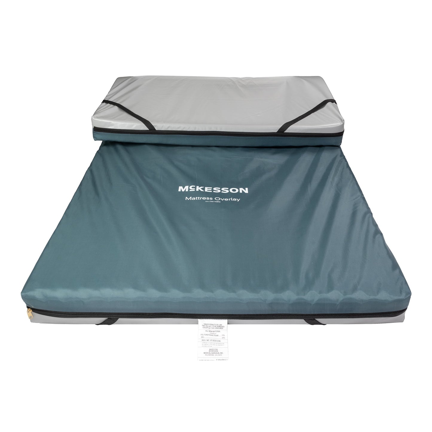 OVERLAY, MATTRESS GEL/FOAM 300LB CAP BLU 76"X34"X3.5"
