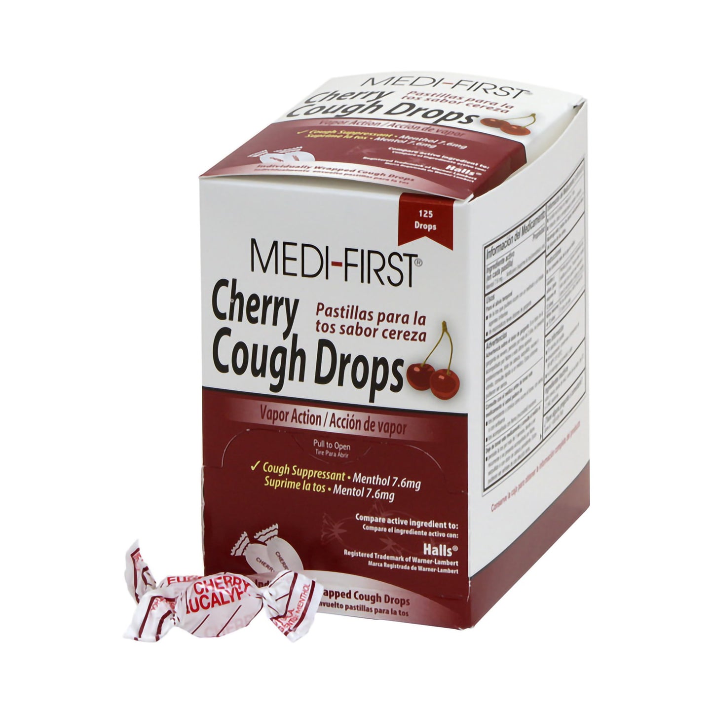 MEDI-FIRST COUGH, LOZ 6.1MG METHOL CHERRY