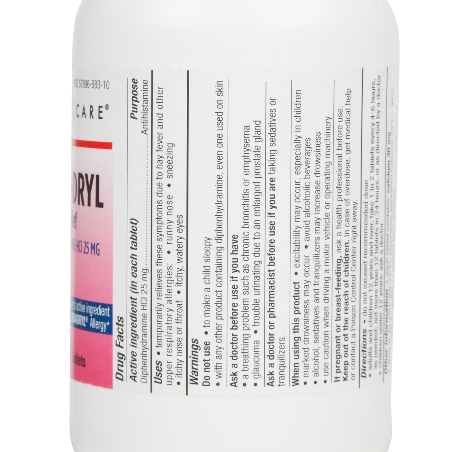 DIPHENHYDRAMINE, TAB 25MG